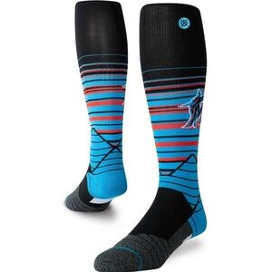 Stance Miami Marlins Over the Calf Socks Size L